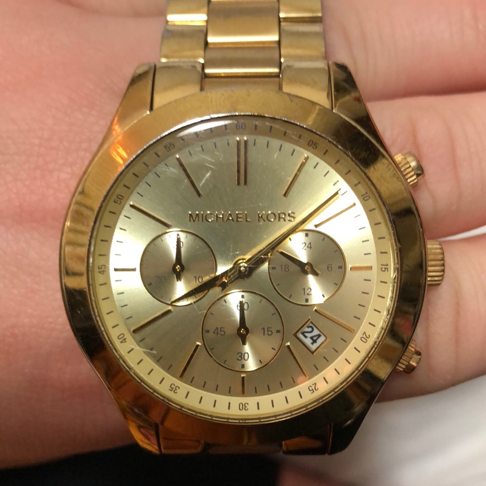 Michael Kors Unisex Gold watch